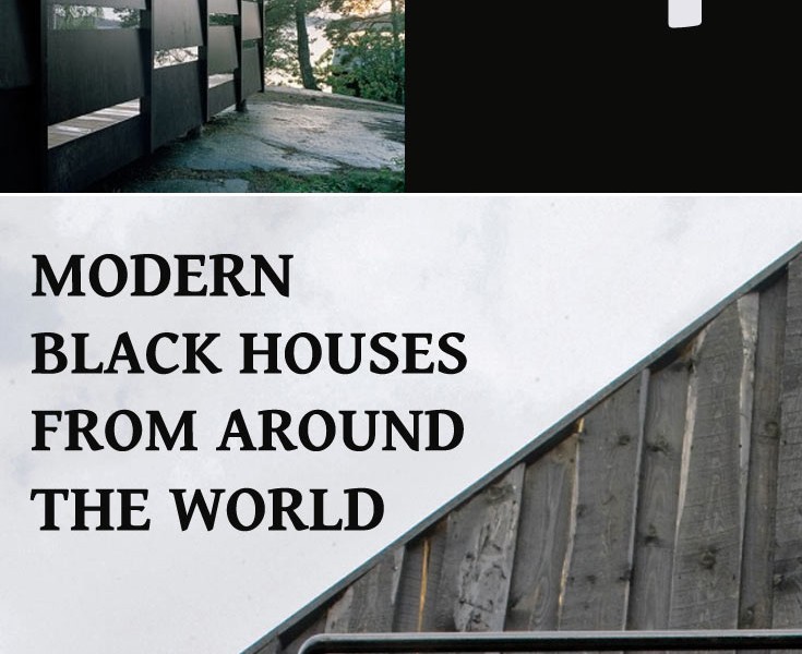 modern black houses